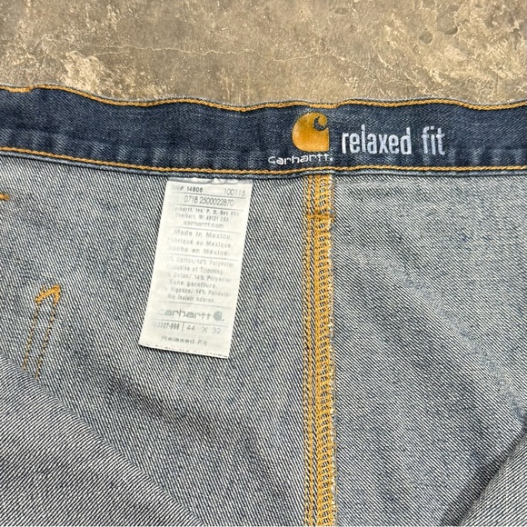 Carhartt Relaxed Fit Carpenter Jeans Workwear Utility Denim - Picture 4 of 9